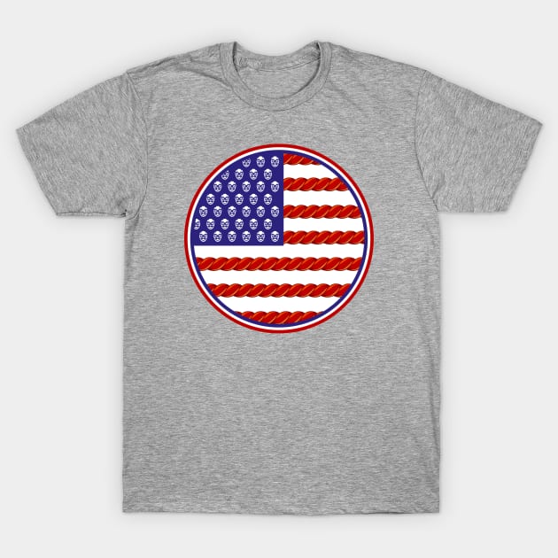 Wrestling USA Flag T-Shirt by Wrestling Apparel 